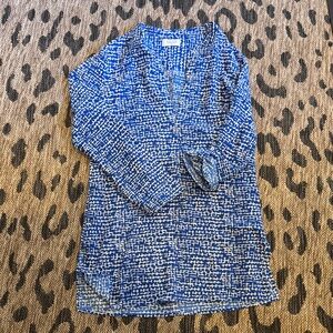 Mott50 Blue and White Swim Coverup with Sun Protection